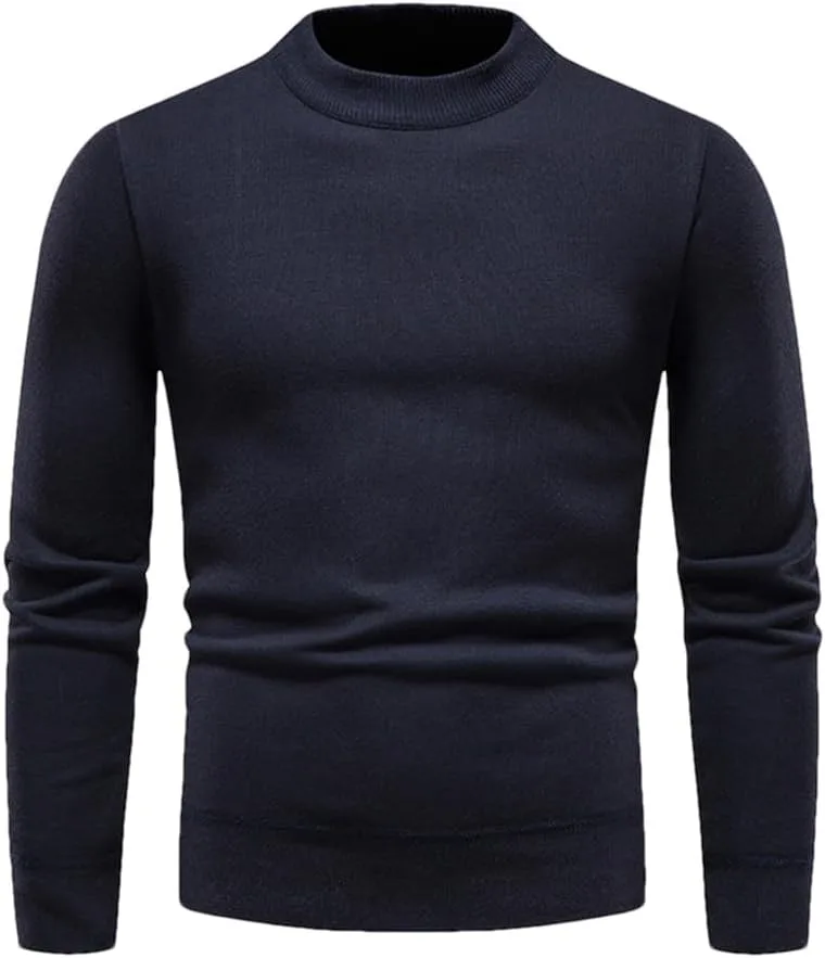 

Мужской свитер с круглым вырезом и длинными рукавами, вязаный пуловер для улицы Dninmim