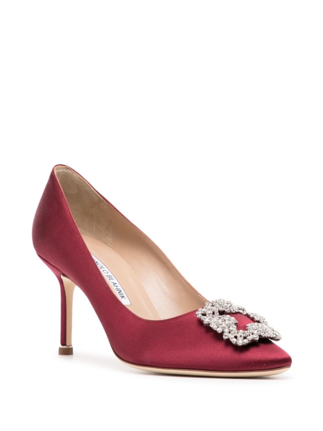 Туфли-лодочки Hangisi 70 с кристаллами Manolo Blahnik, красный — фото 2