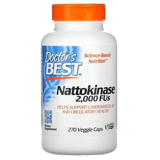 

Doctor's Best, Наттокиназа 2000 Фус, 270 капсул. Inna marka