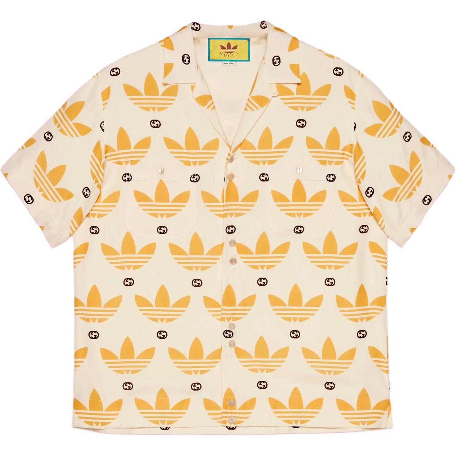 

Мужская рубашка Adidas X, желтая Gucci, желтый