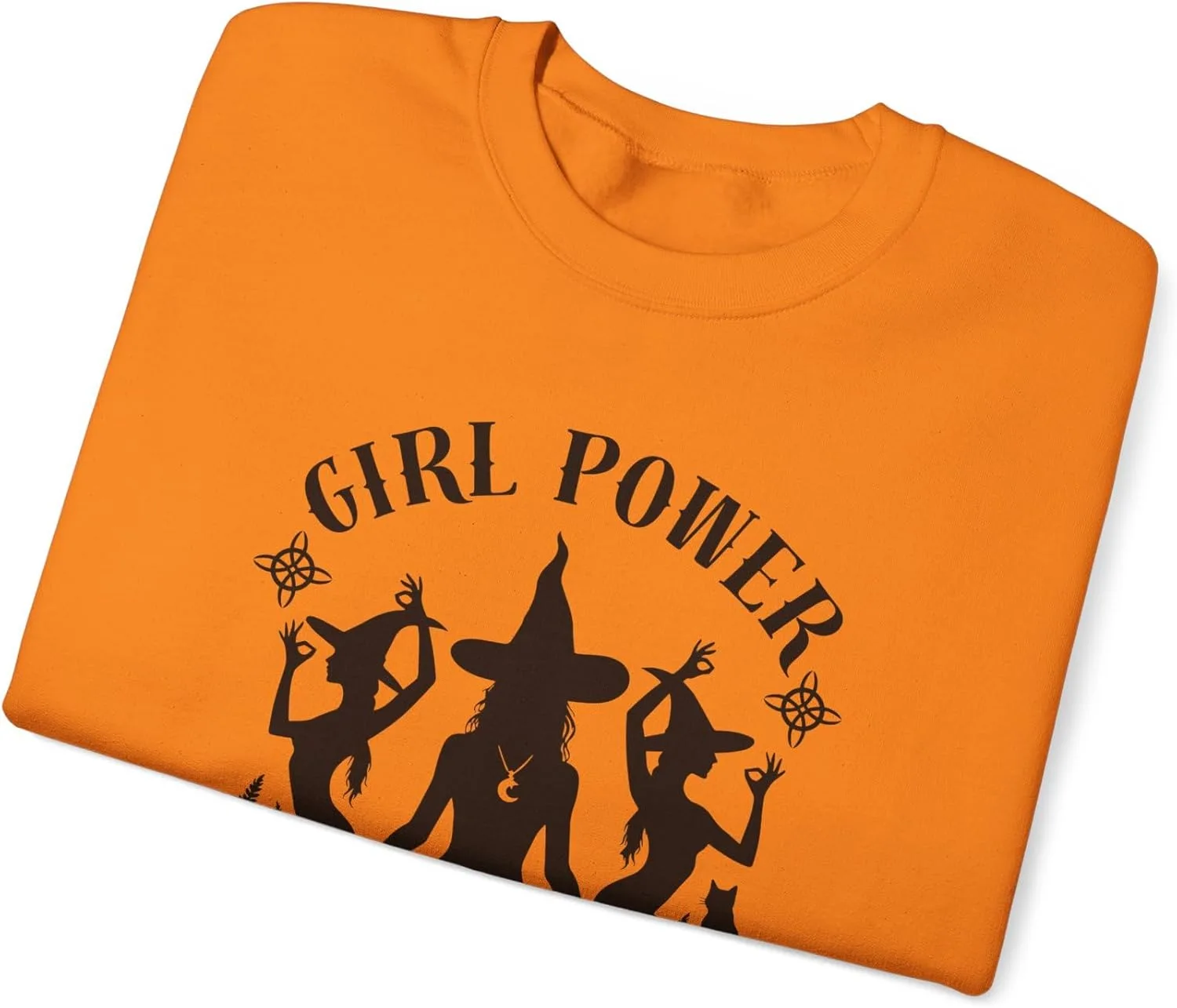 Свитшот Girl Power Witches Halloween, Unisex Heavy Blend — фото 3