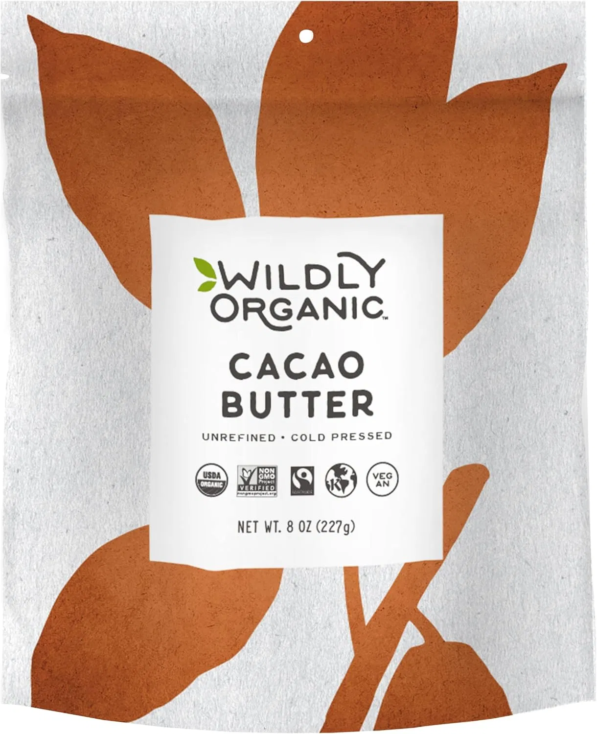 Масло какао Wildly Organic, 8 унций