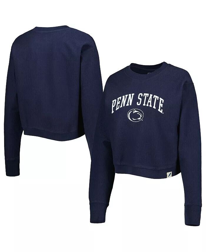 

Женский темно-синий свитшот Penn State Nittany Lions Classic Campus Corded Timber League Collegiate Wear