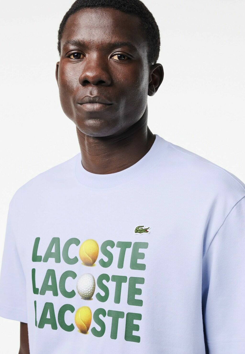 

Футболка с принтом Lacoste, bleu clair
