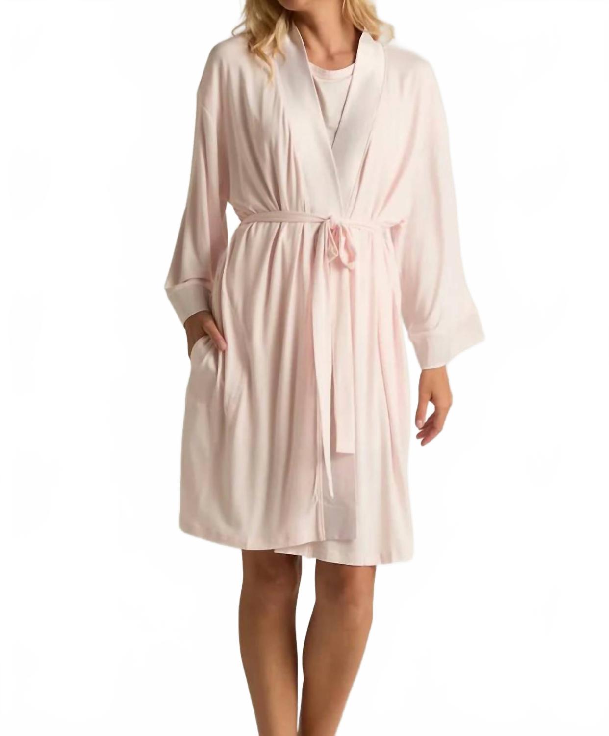 

Кимоно-халат из бамбука розового цвета Faceplant Dreams, розовый