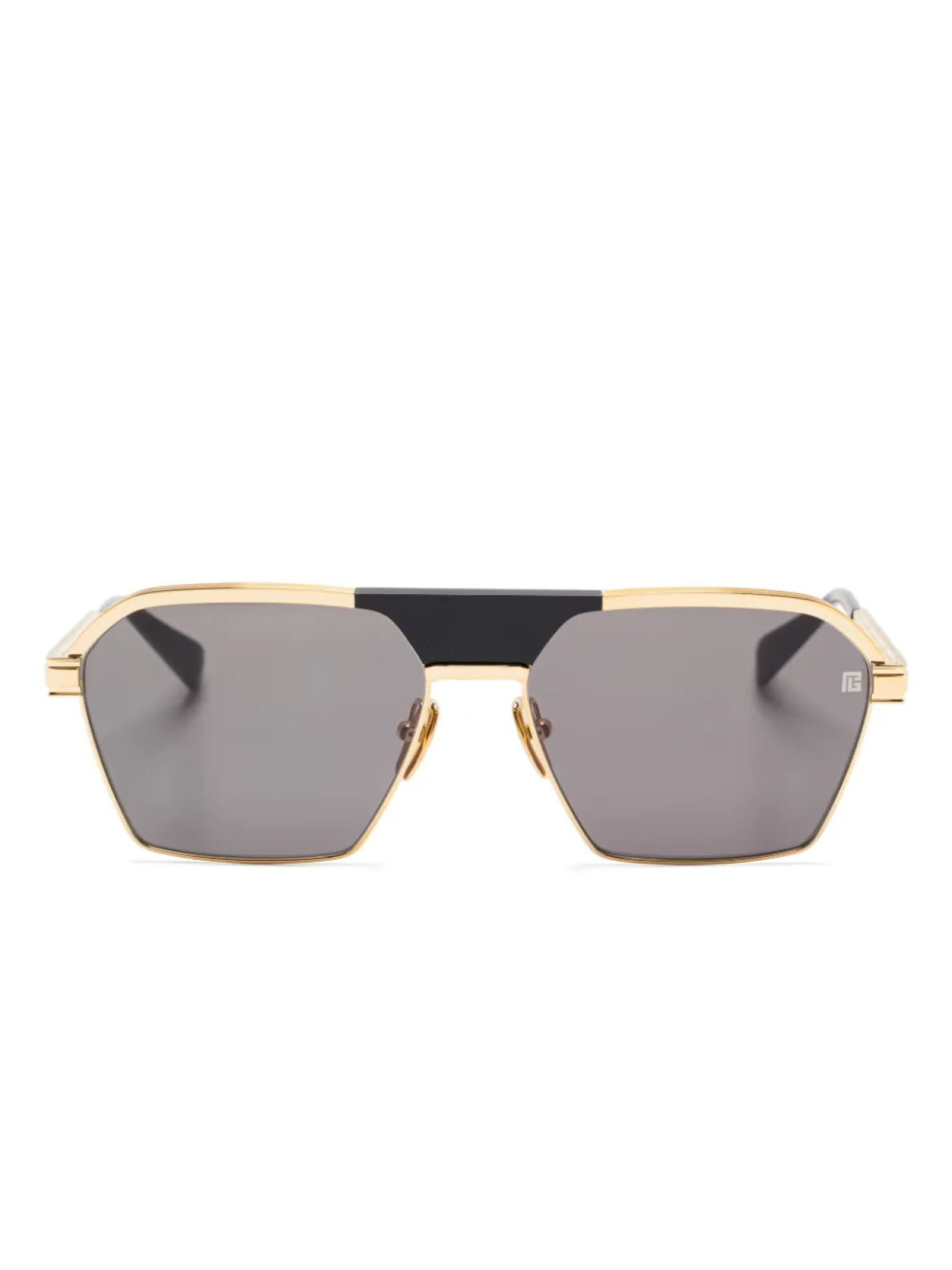 

Balmain Eyewear солнцезащитные очки с логотипом, золотой