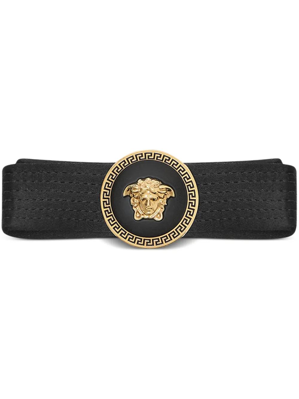 

Заколка для волос с декоративной строчкой и декором Medusa Versace, черный