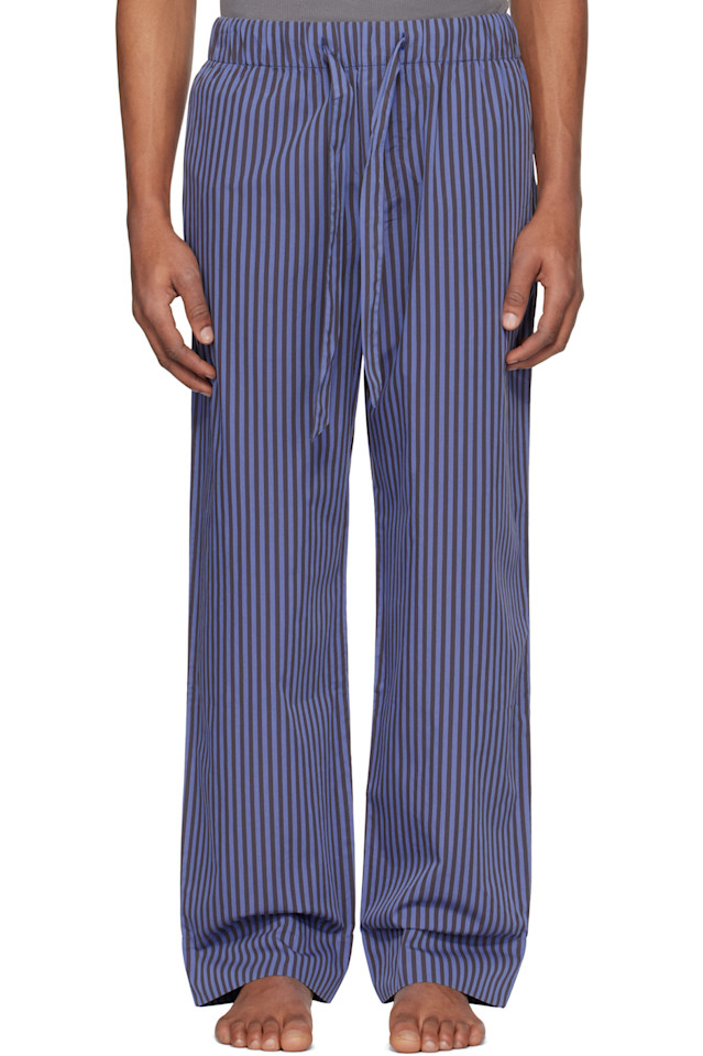 

Пижамные брюки из поплина Tekla, цвет verneuil stripes