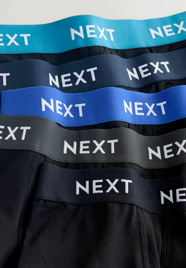 Трусы Next, front 5 pack trunks, синие/черные пояса — фото 3