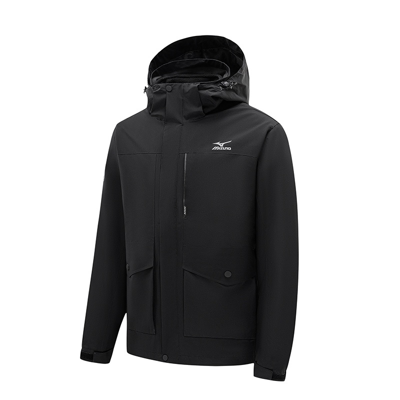 

Mizuno Водонепроницаемая ветровка мужская, Black