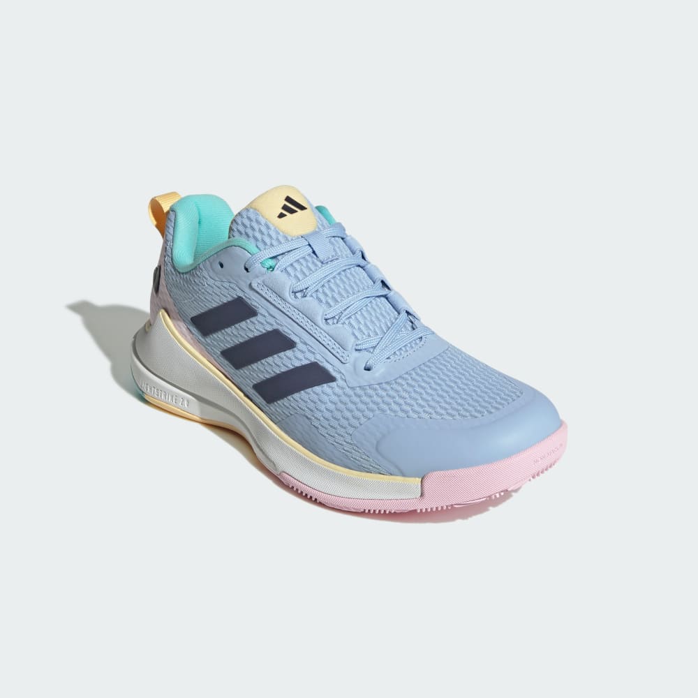 Кроссовки Adidas Novaflight 2 Indoor Shoes, цвет Glow Blue/Shadow Navy/Core Black — фото 4