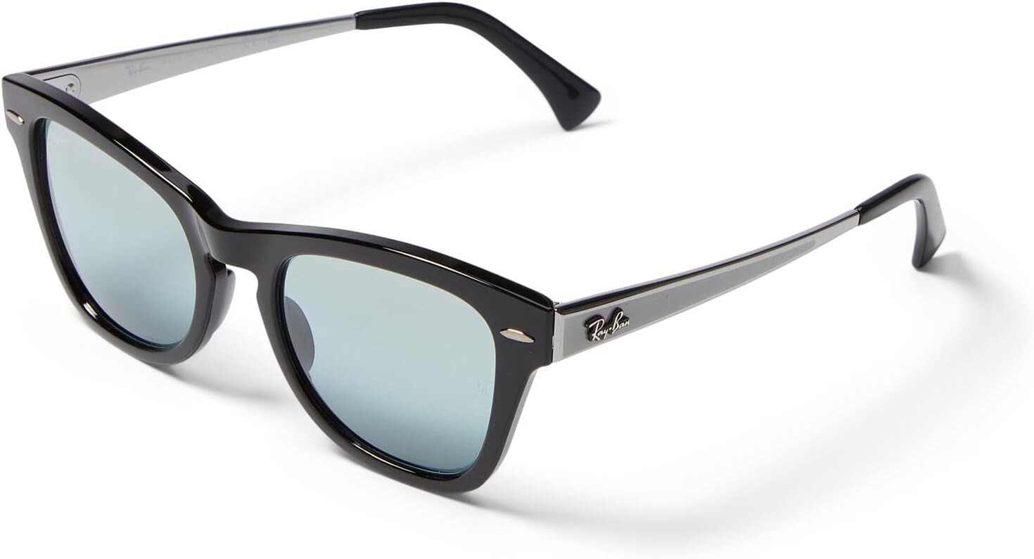 

Солнцезащитные очки 53 mm 0RB0707SM Ray-Ban, цвет Black/Blue Vintage