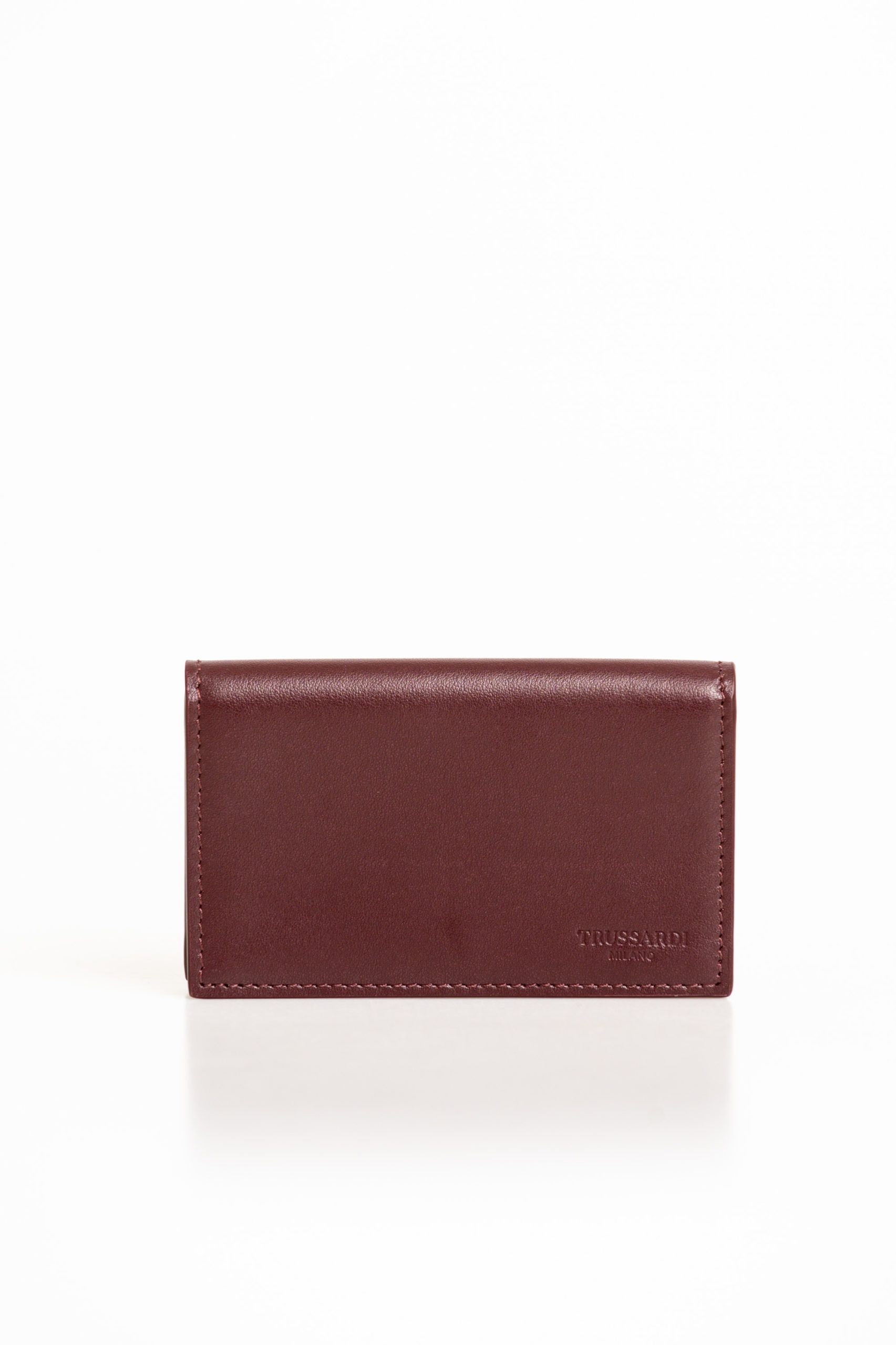 

Коричневый мужской кошелек из телячьей кожи Trussardi