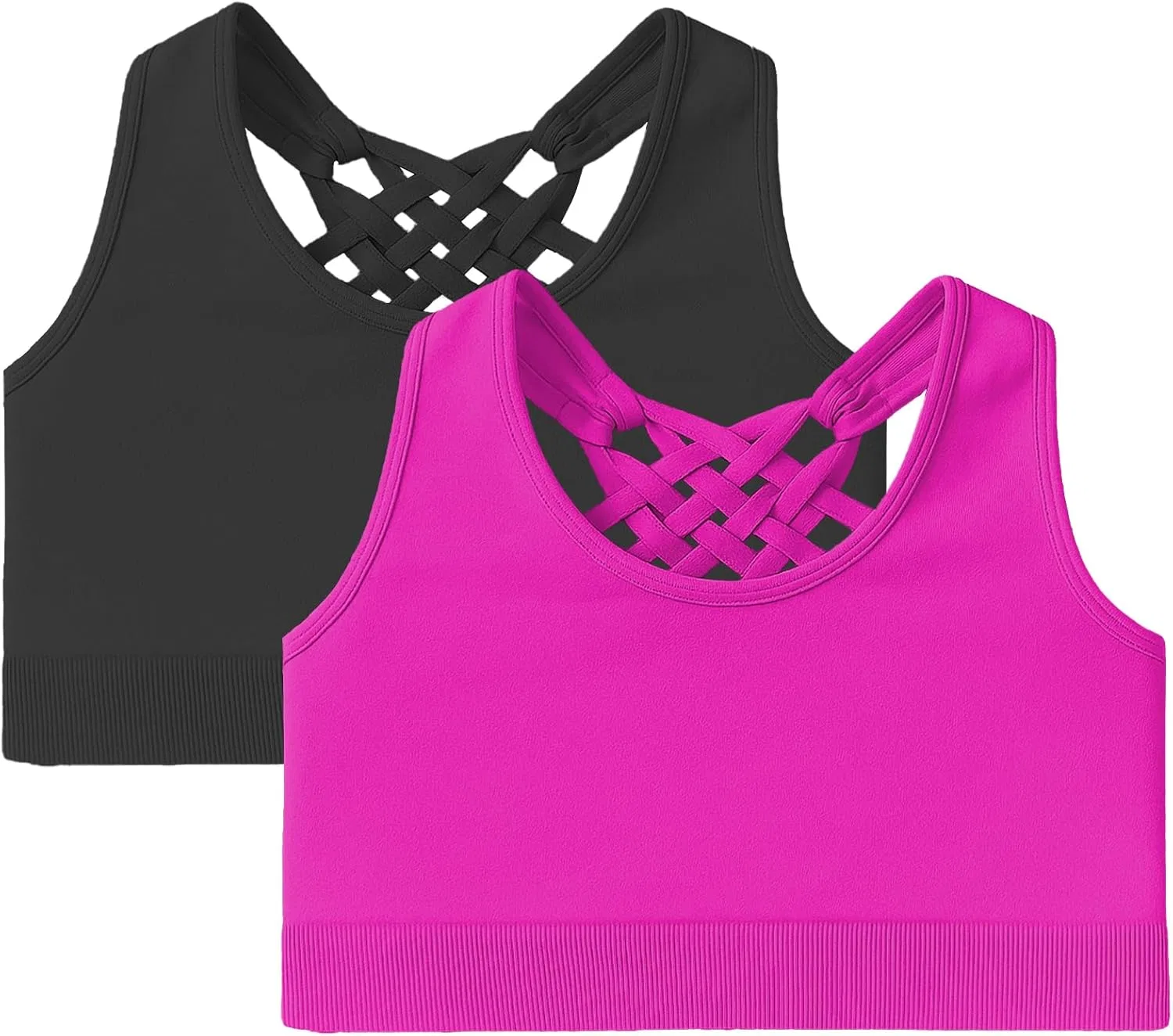 Спортивный бюстгальтер Kurve, Black/Neon Fuschia Set