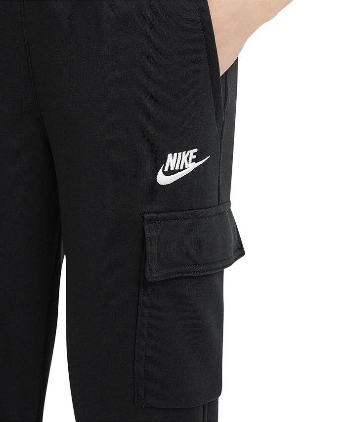 Спортивная одежда для больших детей Клубные флисовые брюки-карго Nike, черный — фото 3