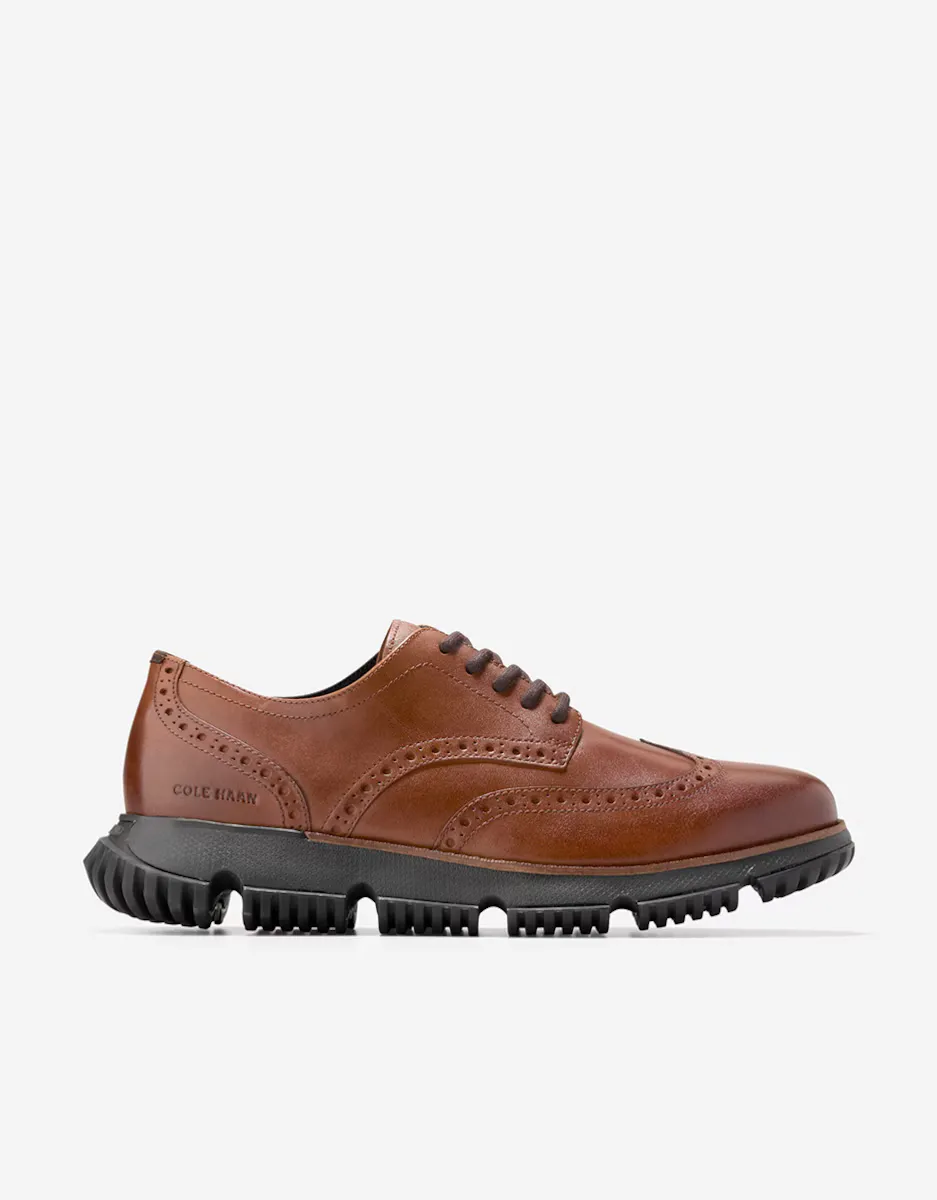 

Мужская водонепроницаемая кожаная обувь на шнуровке Cole Haan, коричневый