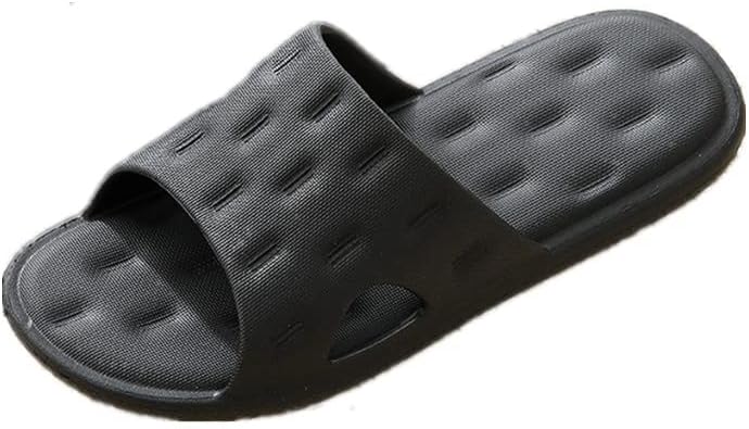 

Мужские тапочки для ванной с толстой подошвой EVA, противоскользящие, для дома Materuieyes, черный