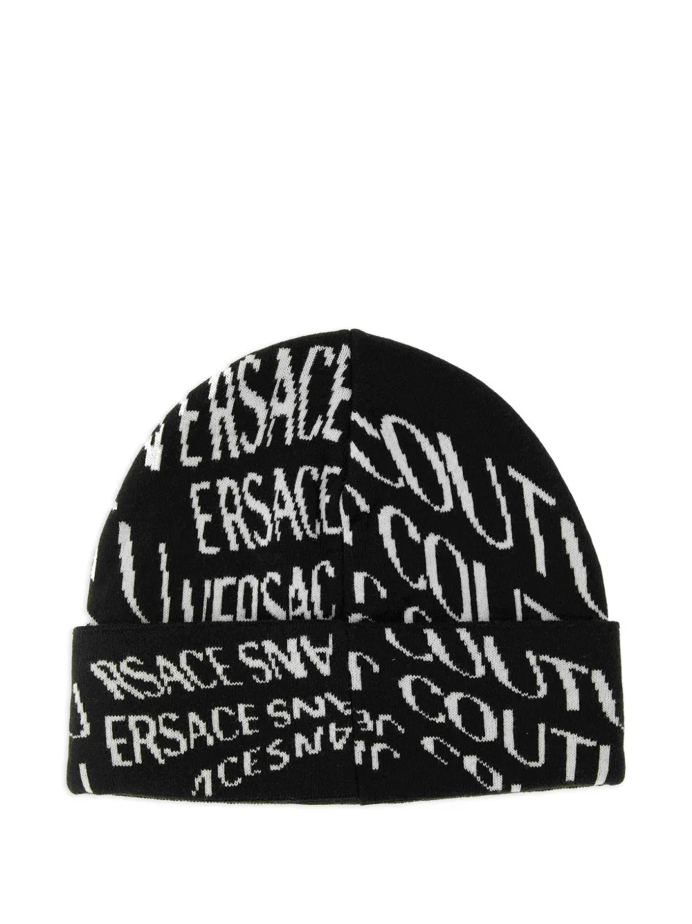 

Шапка бини с логотипом Versace Jeans Couture, черный