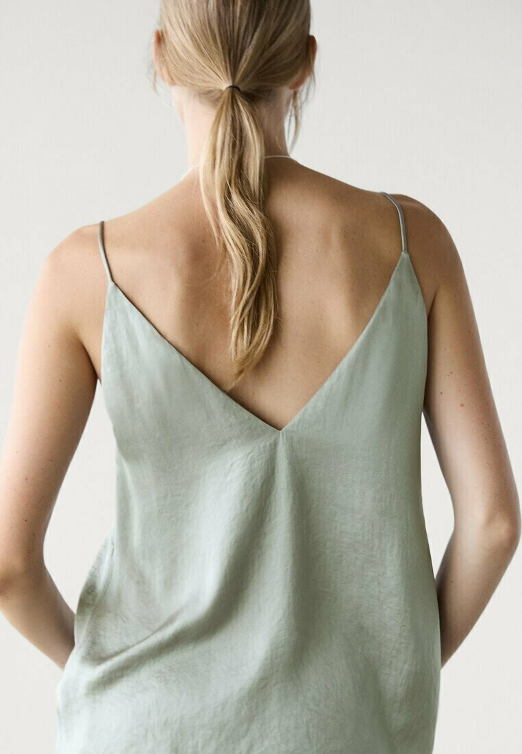 

Топ WITH V-NECKLINE Massimo Dutti, серый