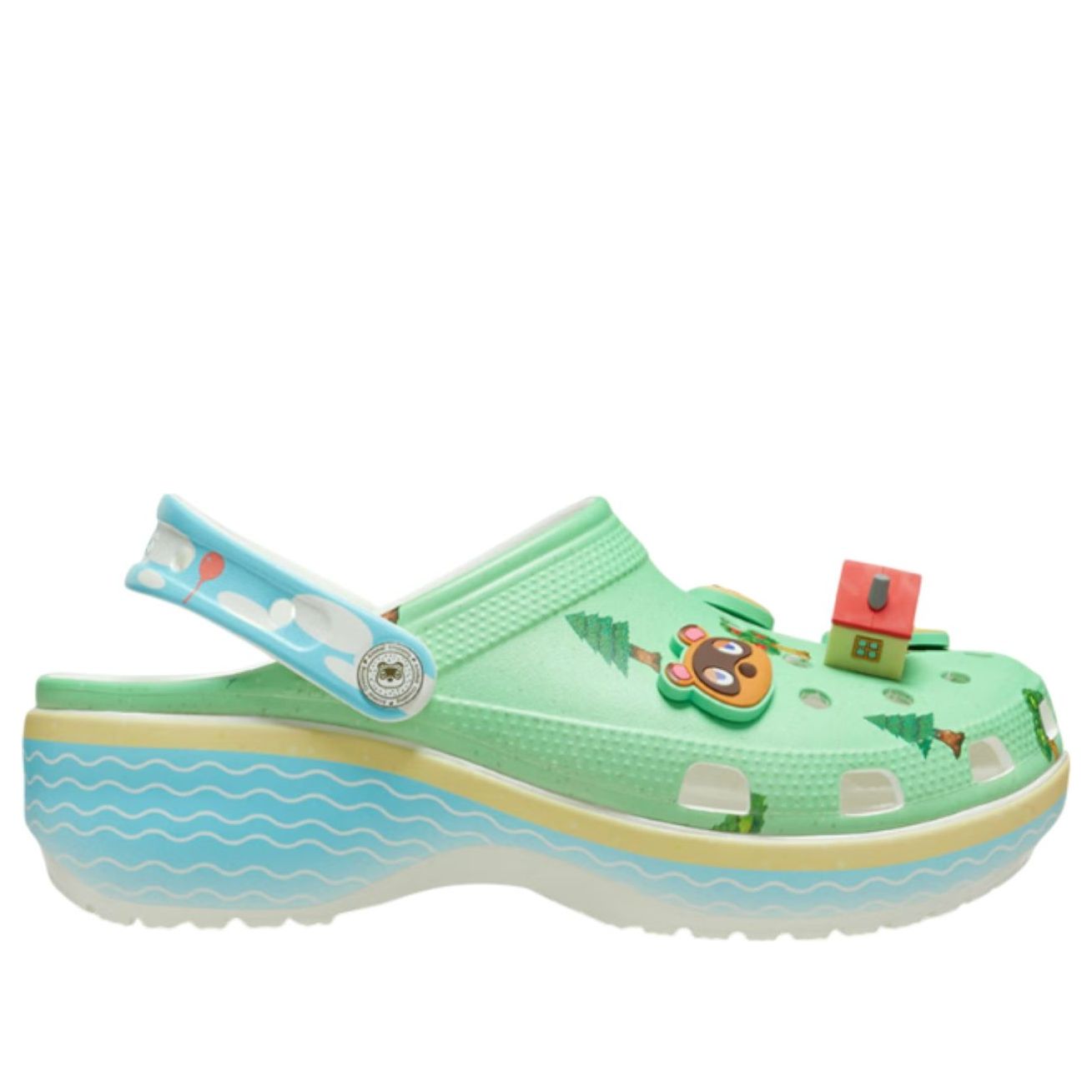 Сандалии (WMNS) Crocs Platform Clog 'Animal Crossing' — фото 3