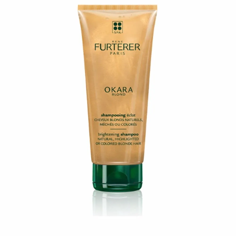 Осветляющий шампунь René Furterer OKARA BLONDE для натуральных, мелированных и осветленных светлых волос - Мягкий - Без перекиси водорода и SLS - 6,7 жидких унций. 198 мл