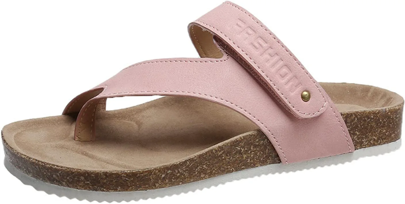 

Сандалии для рефлексологии WALDOR для мужчин и женщин, массажные тапочки для ног для мужчин и женщин, сандалии больших размеров на плоской подошве, повседневная пляжная обувь, светло-коричневые, 41 WALLDOR, розовый