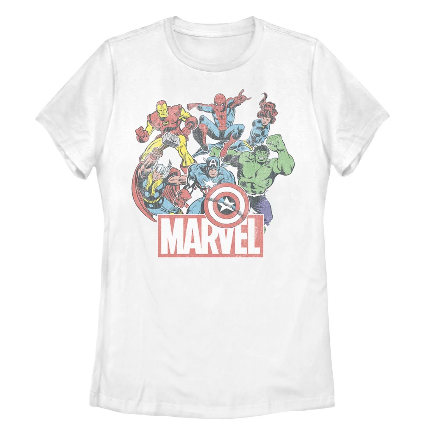 

Детская футболка с рисунком комиксов Marvel Avengers Team в стиле ретро Licensed Character, Белый, Детская футболка с рисунком комиксов Marvel Avengers Team в стиле ретро Licensed Character