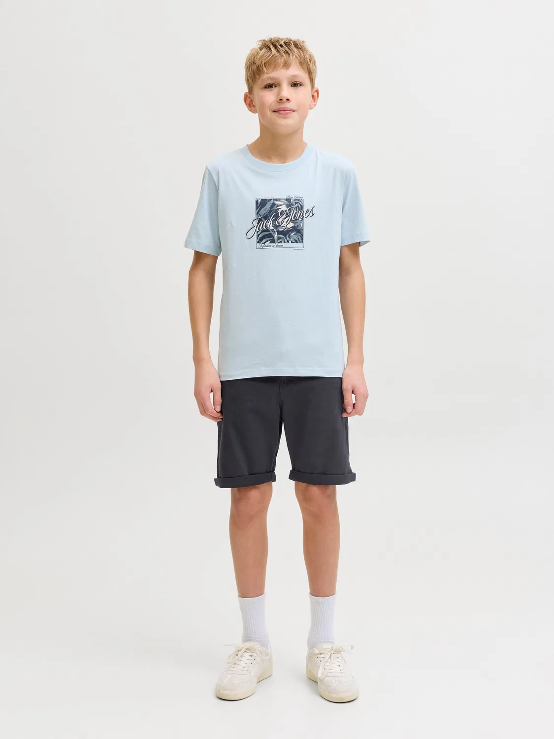 Прямые брюки Jack Jones Junior, темный синий — фото 4