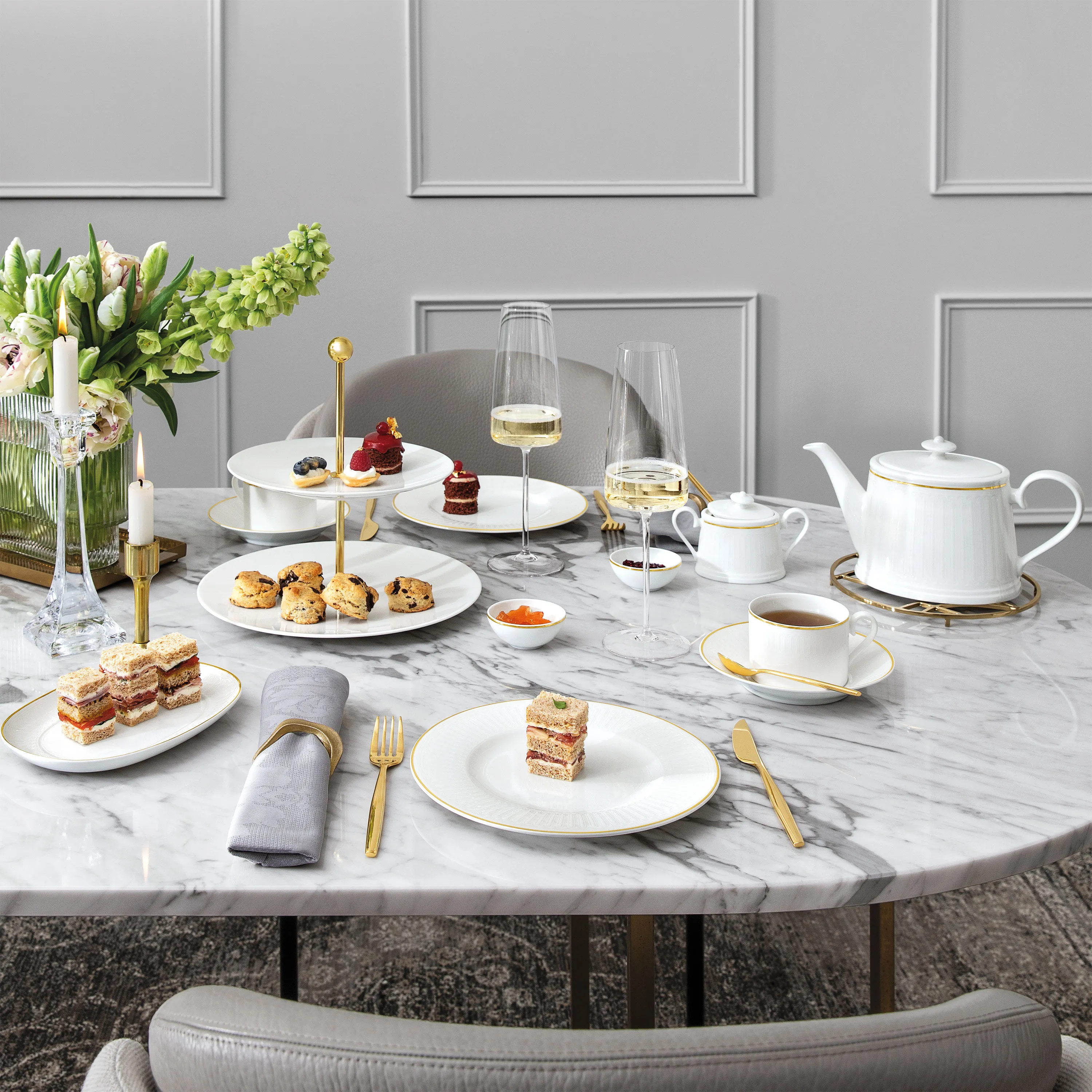 

Чайное блюдце Chateau Septfontaines Villeroy & Boch Signature, белый