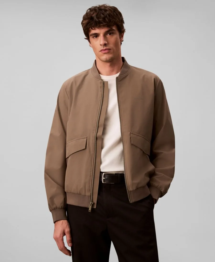 Мужская куртка-бомбер классического кроя из материала Soft Tech Calvin Klein, Bungee Cord