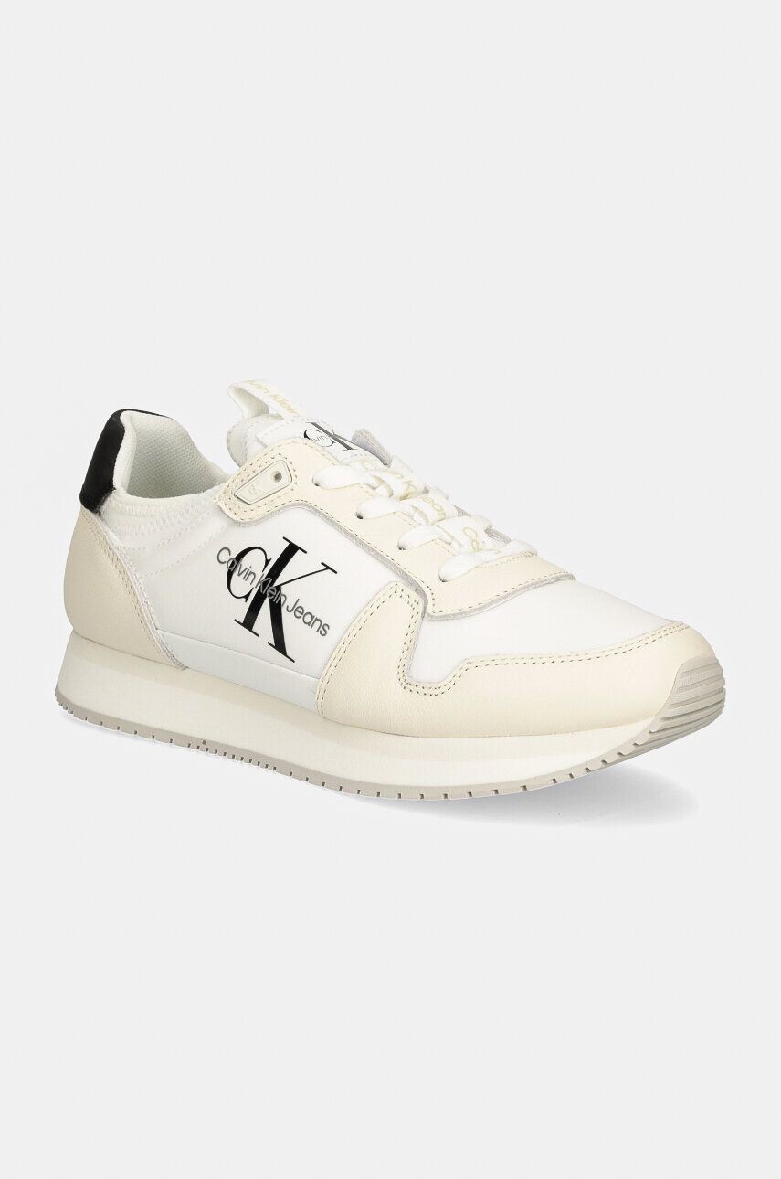 

Кроссовки Calvin Klein Jeans RUNNER SOCK LACEUP ML LTH, белый