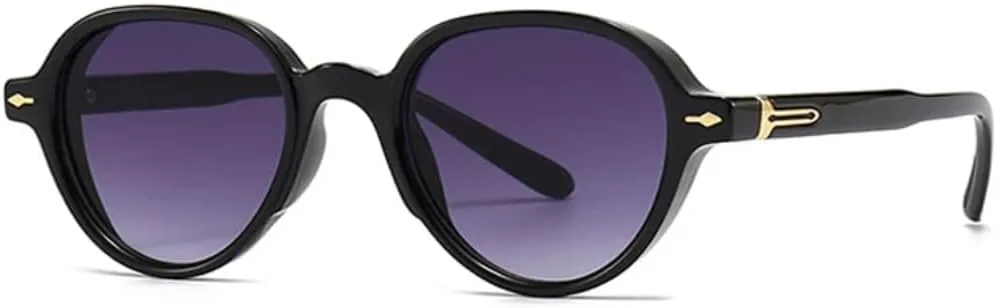 

Популярные модные овальные солнцезащитные очки для женщин, градиентные, UV400, ретро, ​​с заклепками, для мужчин, панк, оливково-зеленые VVTWSSW, Black Gray Gradient