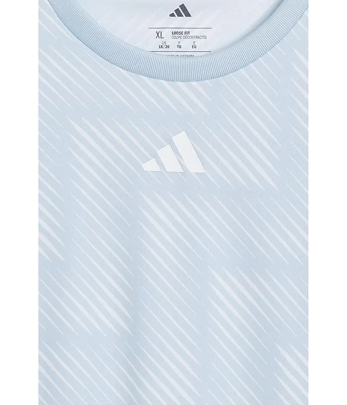 Футболка с принтом World Cup модель Aop World Soccer Top Adidas Kids, Black Adi — фото 3