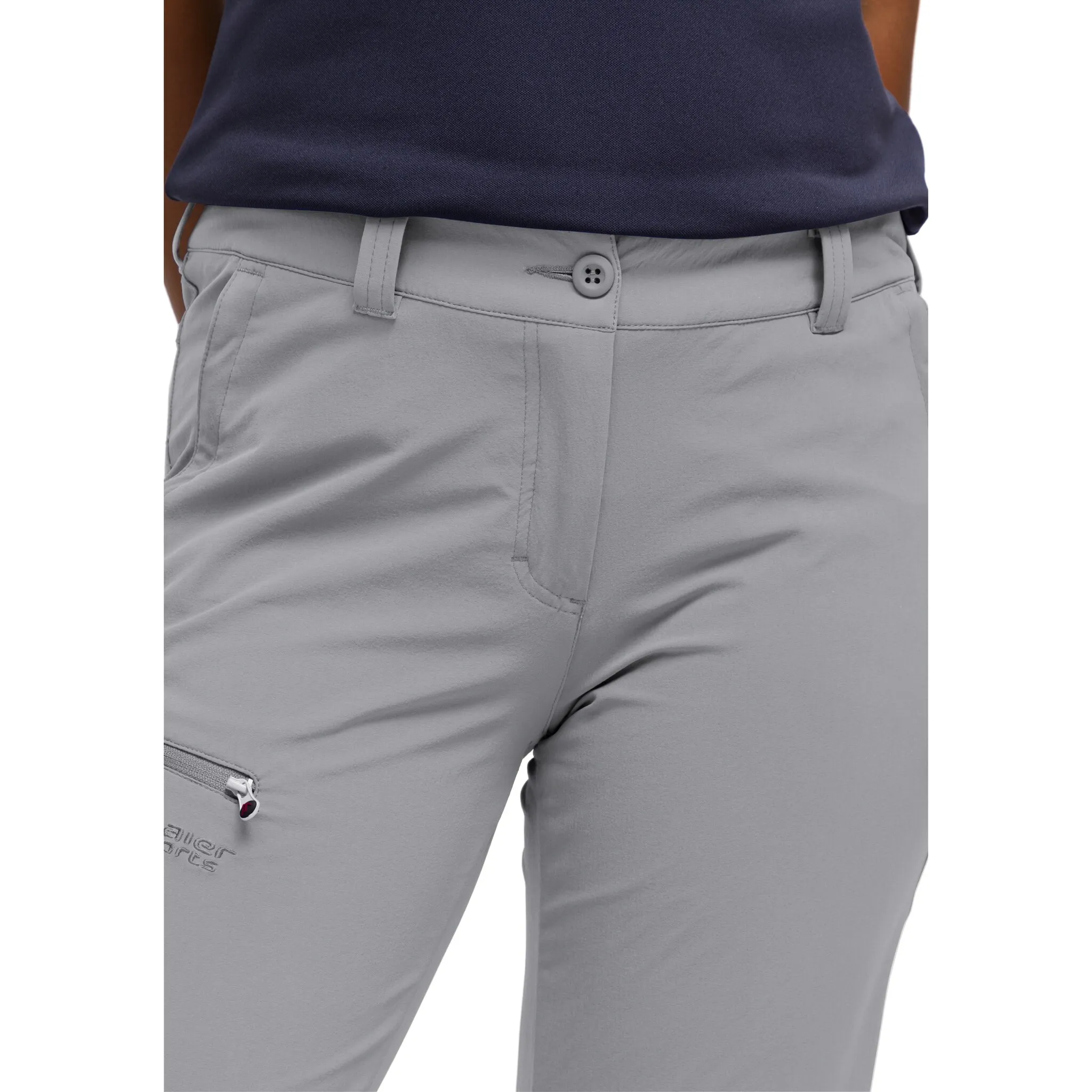 

Функциональные брюки Maier Sports "Inara slim", мужские походные брюки, дышащие уличные брюки, 4 кармана, облегающий крой, серый