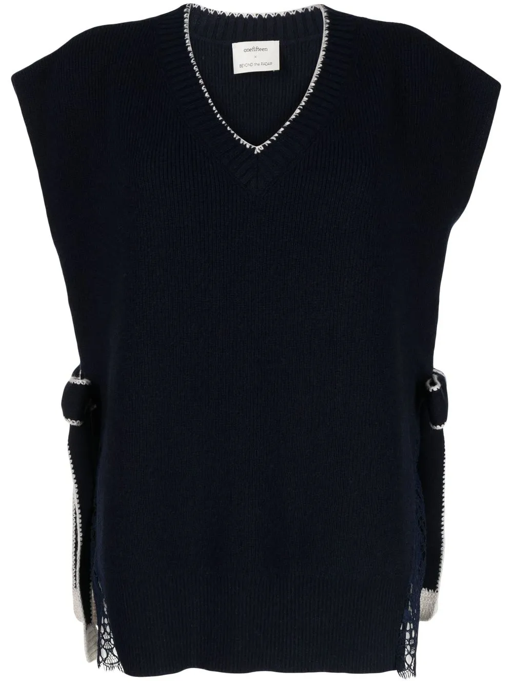 

Толстовка с цветочным кружевом Onefifteen, синий