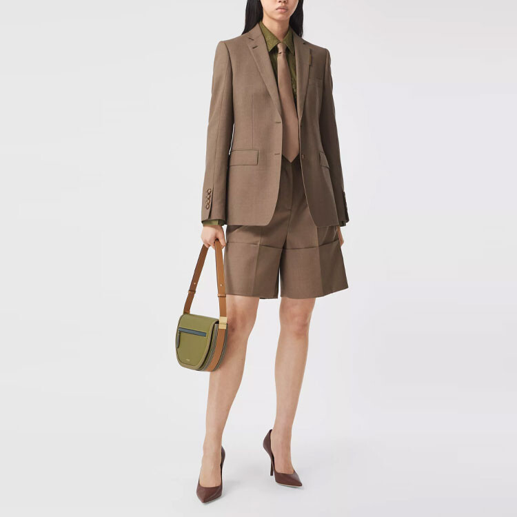 Шорты Burberry, женские, серо-коричневый — фото 4