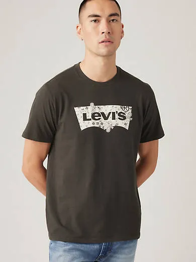 

Классическая футболка с графическим рисунком Levi's, черный