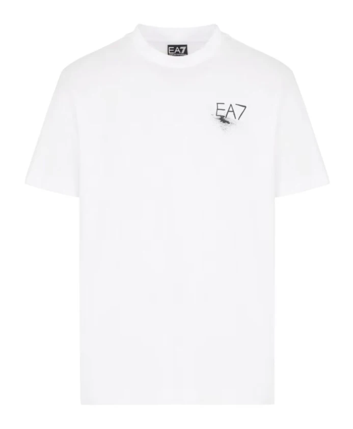 

Белая футболка с короткими рукавами от ea7 Emporio Armani Ea7, белый