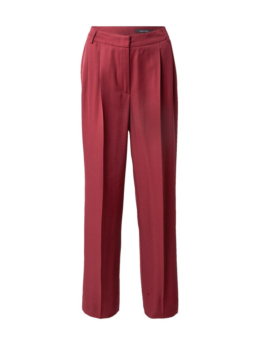 

Широкие брюки COMMA Wide leg Pleated Pants, бордо