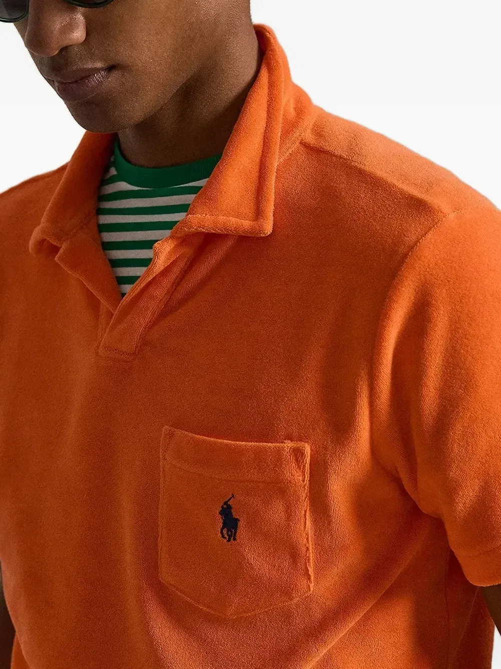 Рубашка поло Terry POLO RALPH LAUREN, оранжевый — фото 3