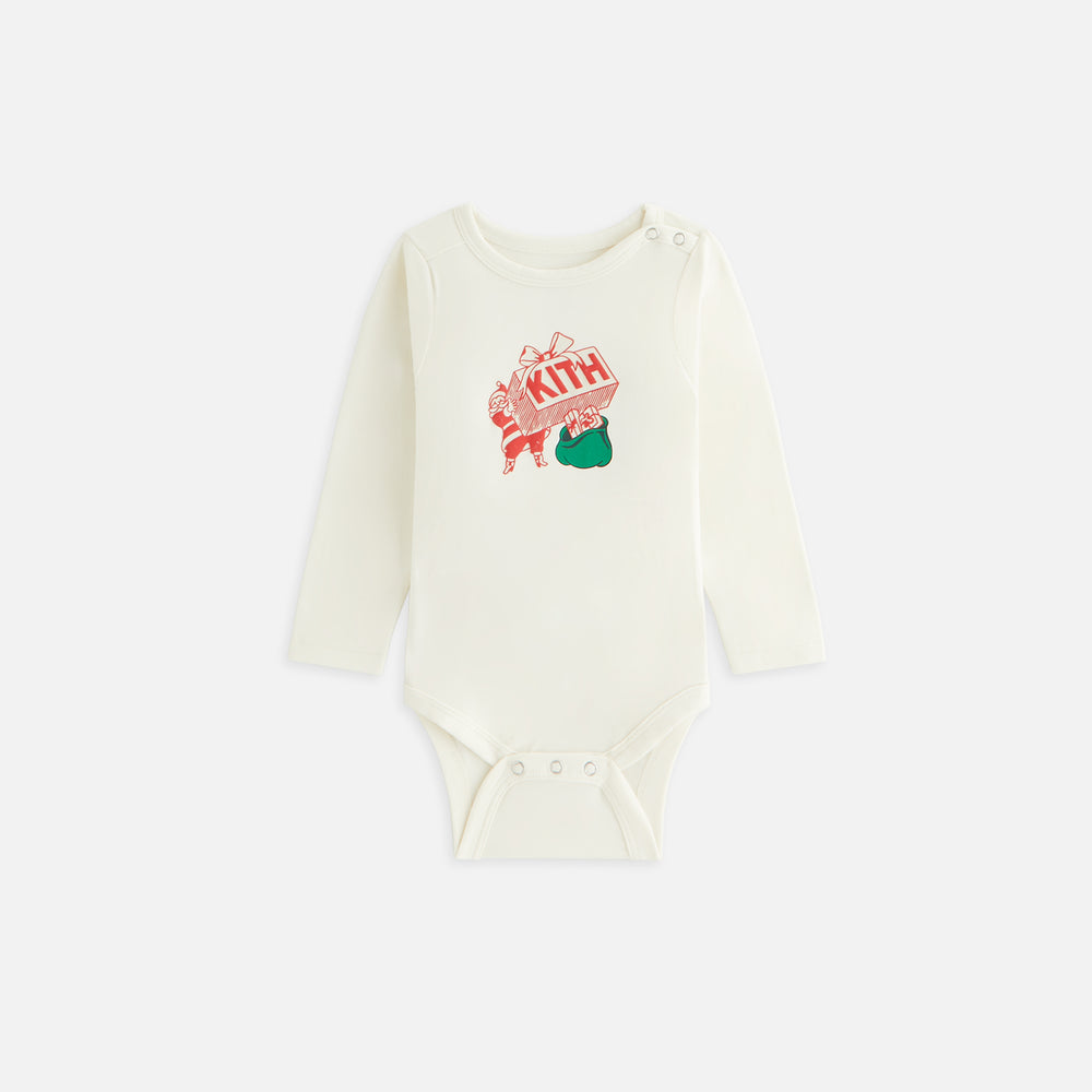 

Детское боди Kithmas Baby Comic Santa Gift Bodysuit, цвет Sandrift