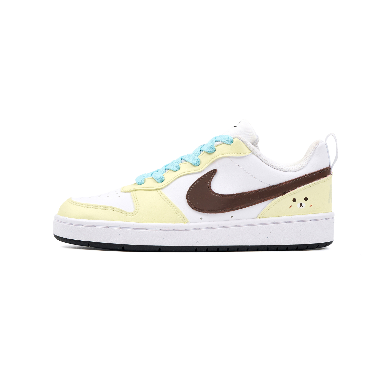 

Nike Court Borough Cream Bear устойчивые к истиранию низкие детские скейтбординговые ботинки ecru unisex