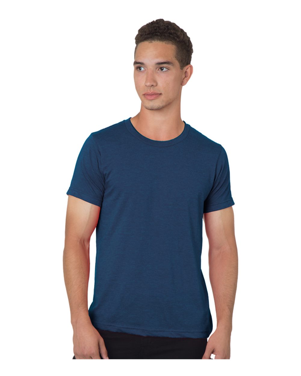 

Футболка из тонкого джерси 50/50 Bayside, цвет heather navy