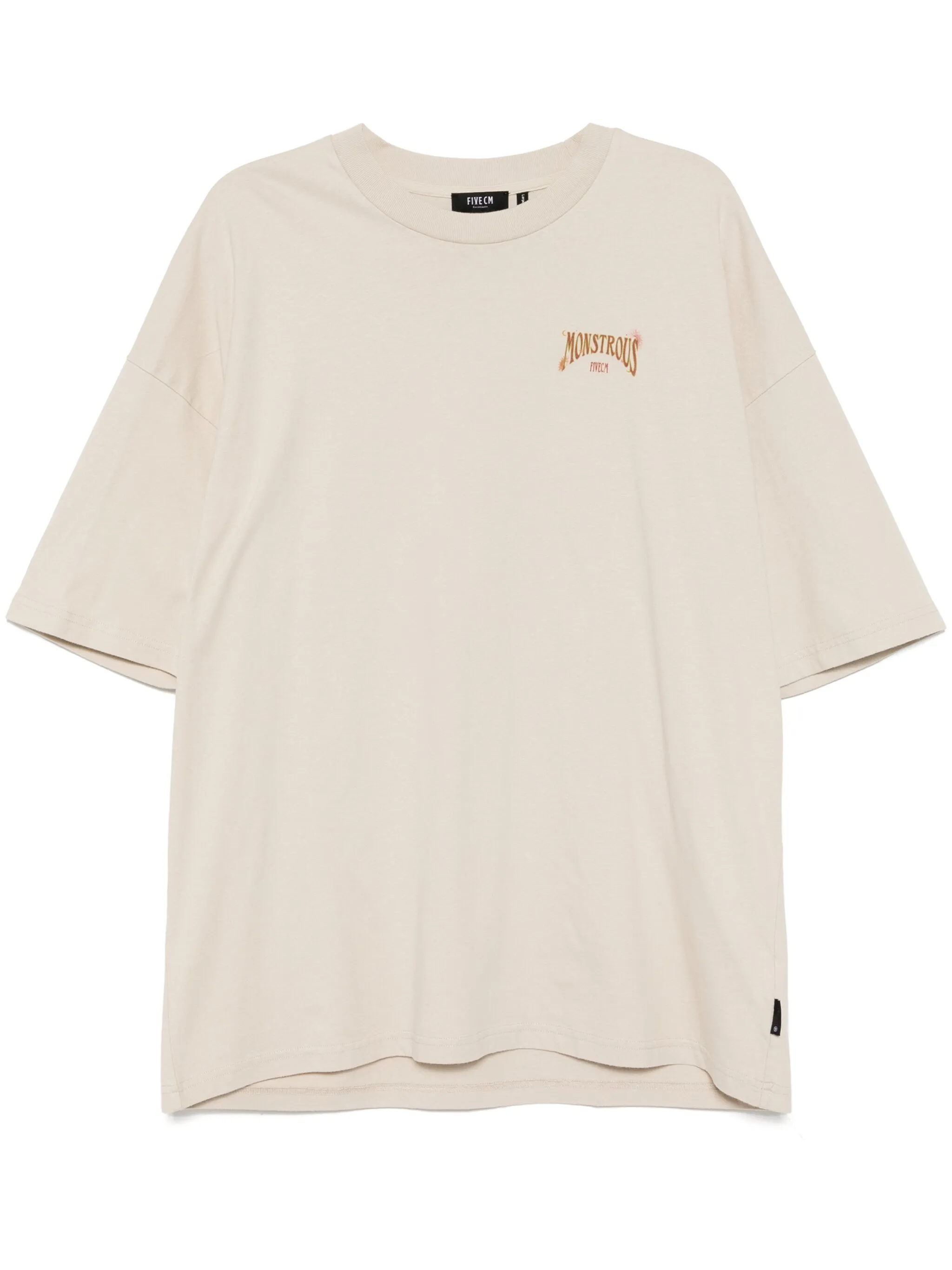 

Футболка с графичным принтом Five Cm, бежевый