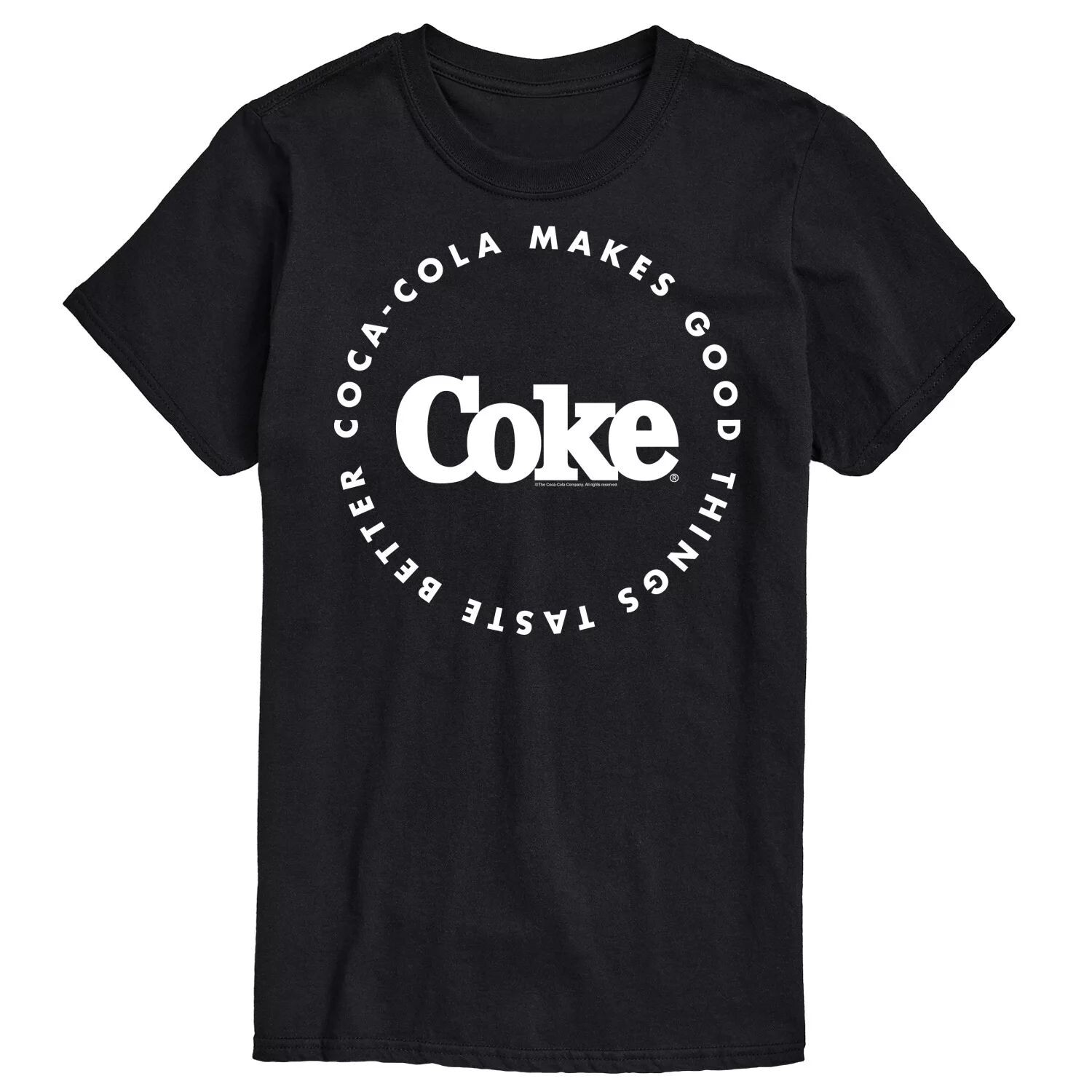 

Мужская футболка с рисунком Coca-Cola Things Better, Black License, черный