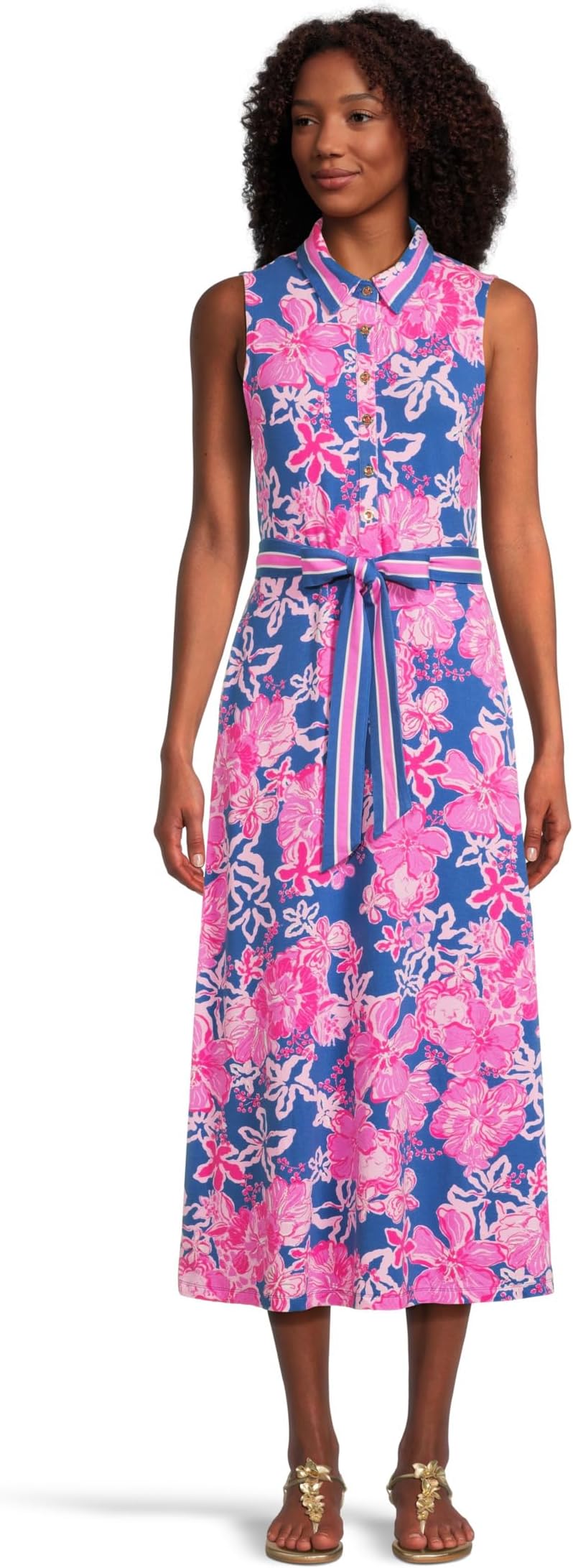 

Платье Lilly Pulitzer Ryland Midi Dress, цвет Starlight Navy Once/Floral Engineered
