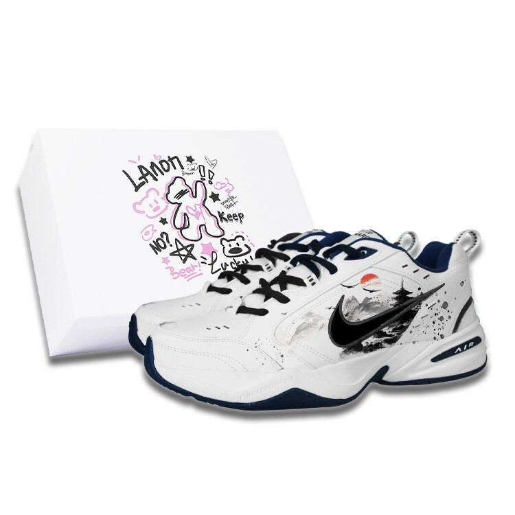 

Кроссовки Nike Air Monarch 4 Chunky Sneakers Unisex Low-Top Black, Черный, Кроссовки Nike Air Monarch 4 Chunky Sneakers Unisex Low-Top Black