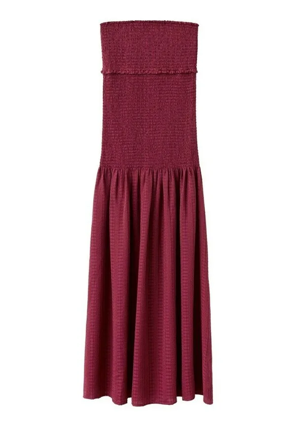 Подростковое длинное платье Mango Kids, Bordeaux