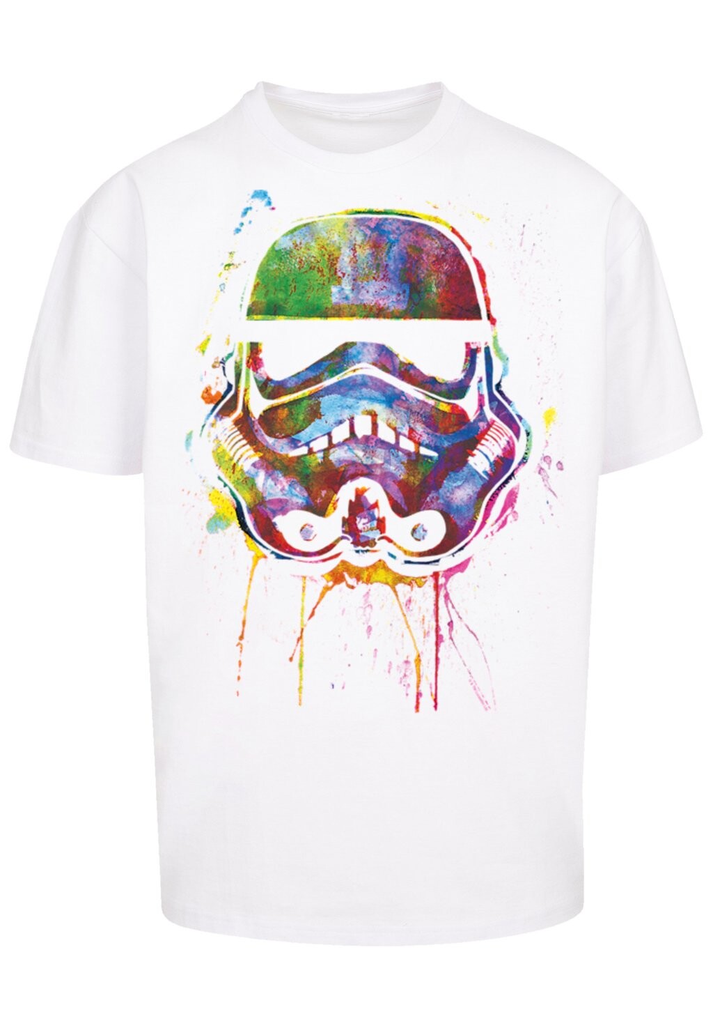 

Футболка с принтом STORMTROOPER PAINT SPLATS F4NT4STIC, белый