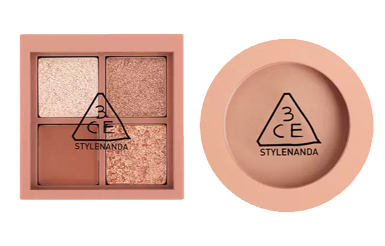 

Тени для век и румяна, 4 оттенка, легко растушевываются, выравнивают тон лица, набор из 2 предметов 3CE